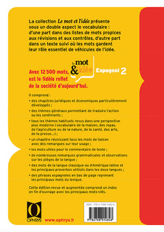 Espagnol 2 - Vocabulaire thématique