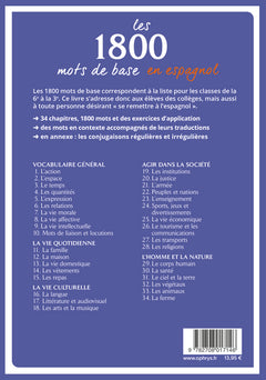 Les 1800 mots de base en espagnol