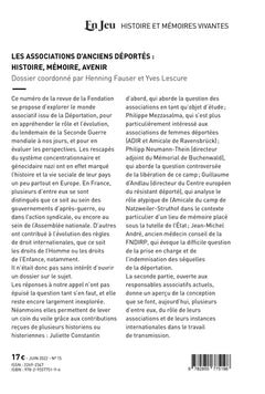 Les associations d'anciens déportés
