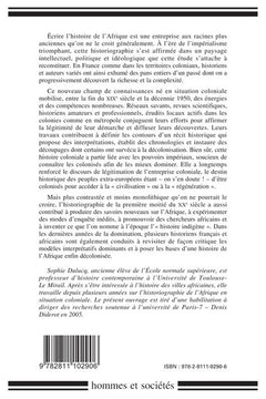 Ecrire l'histoire de l'Afrique à l'époque coloniale (XIXe-XXe siècles)