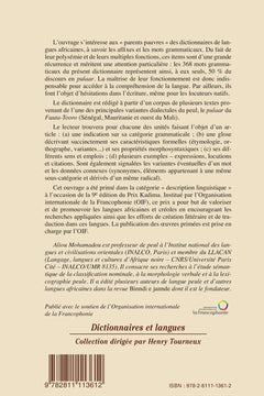 Dictionnaire des mots grammaticaux et des dérivatifs du peul. Parlers du Fuuta-Tooro