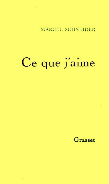 Ce que j'aime