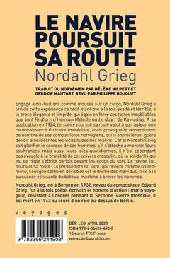 Le navire poursuit sa route