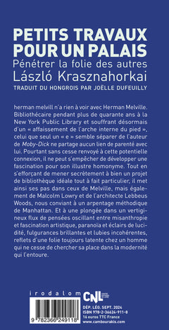 Petits travaux pour un palais