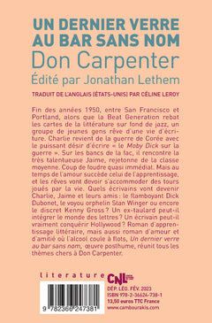 Un dernier verre au bar sans nom