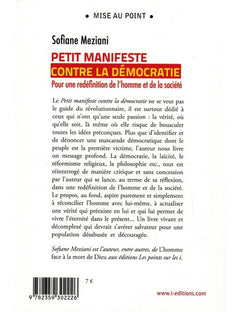 Petit manifeste contre la démocratie - Pour une revitalisation de la pensée politique