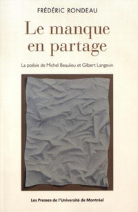 Le manque en partage