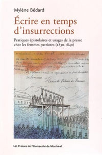 Écrire en temps d'insurrections
