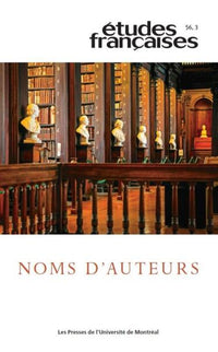 Études françaises, v. 56, no 3