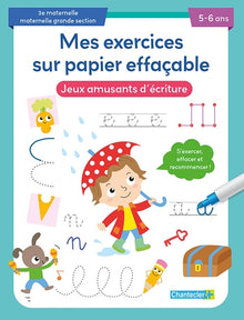 Mes exercices sur papier effaçable - Jeux amusants d'écriture