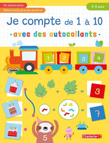 Je compte de 1 à 10 avec des autocollants