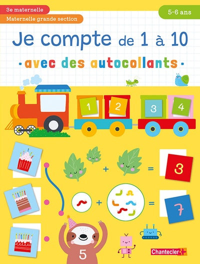 Je compte de 1 à 10 avec des autocollants