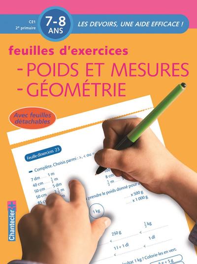 Poids et mesures géométrie - Feuilles d'exercices