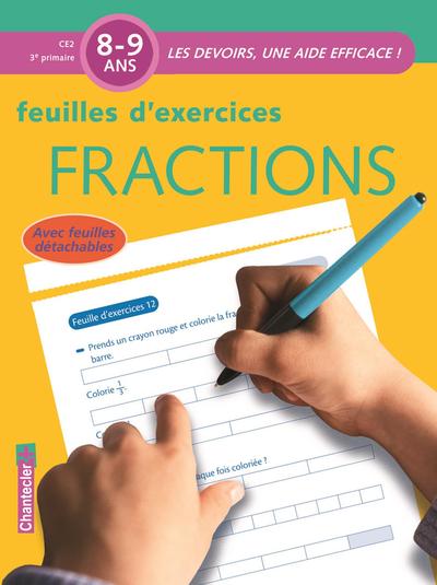 Fractions 8-9 ans CE2 - Feuilles d'exercices