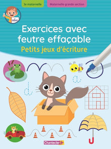 Exercices avec feutre effaçable - Petits jeux d'écriture