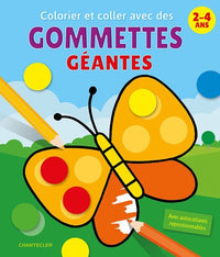 Colorier et coller avec des gommettes géantes