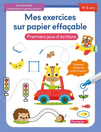 Mes exercices sur papier effaçable - Premiers jeux d'écriture