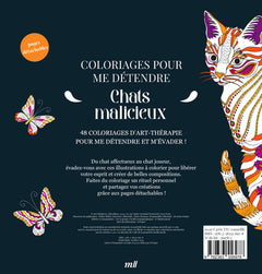 Chats malicieux - Coloriages pour me détendre