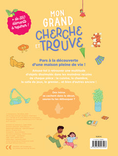 Mon grand cherche et trouve - À la maison: Un livre grand format avec plus de 350 éléments à retrouver !