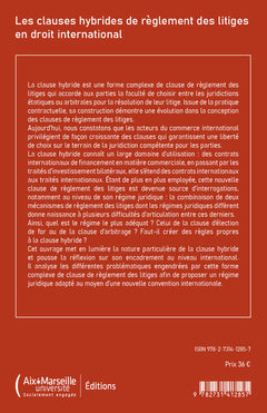 Les clauses hybrides de règlement des litiges en droit international