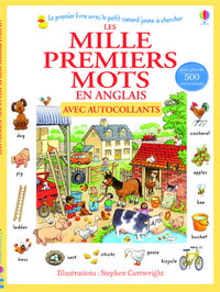 LeS mille premiers mots en anglais avec autocollanTS