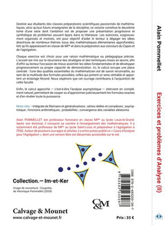 Exercices et problèmes d'analyse (II)
