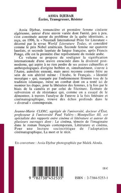 Assia Djebar: Ecrire, transgresser, résister