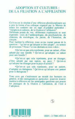 Adoption et cultures : de la filiation à l'affiliation