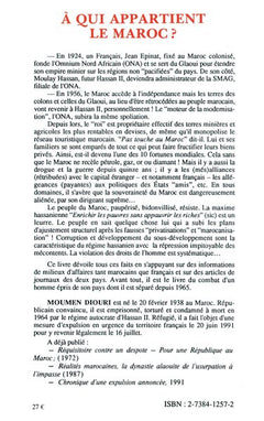 A qui appartient le Maroc ?