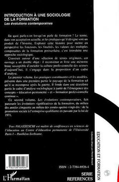 Introduction à une sociologie de la formation