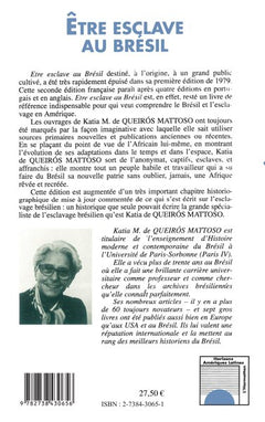 Etre esclave au Brésil XVIè-XIXè siècles