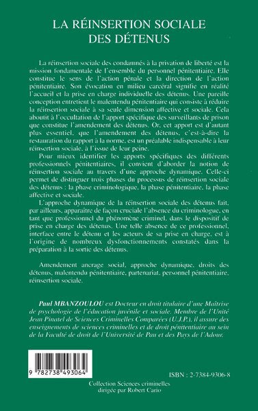 La réinsertion sociale des détenus