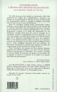 Considérations à propos de Machiavel