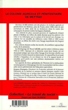 La colonie agricole et pénitentiaire de Mettray