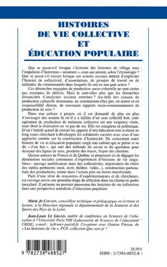 HISTOIRES DE VIE COLLECTIVE ET EDUCATION POPULAIRE