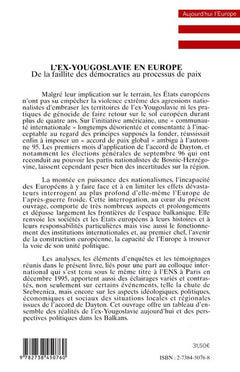 L'ex-Yougoslavie en Europe