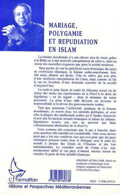 Mariage, Polygamie et Répudiation en Islam