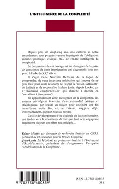 L'INTELLIGENCE DE LA COMPLEXITÉ