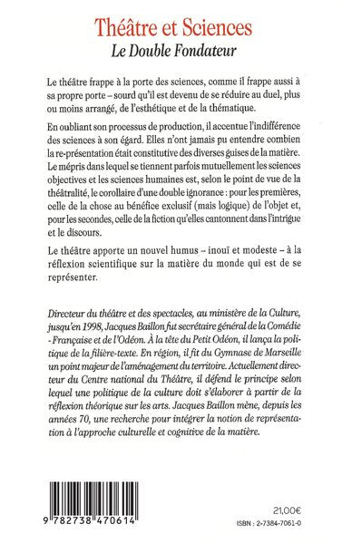 Théâtre et sciences: Le double fondateur