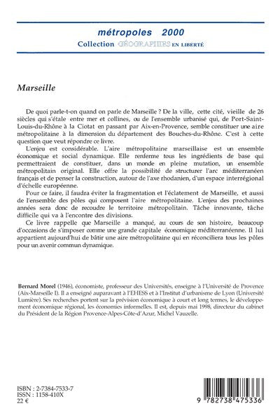MARSEILLE, NAISSANCE D'UNE MÉTROPOLE