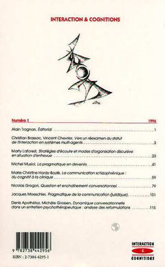 Interaction et cognition, numéro 1