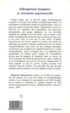 Hébergement d'urgence et animation psychosociale