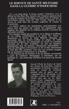 Le service de santé militaire dans la guerre d'Indochine