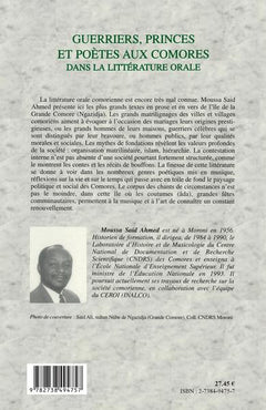 Guerriers, princes et poètes aux Comores dans la littérature orale