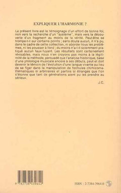 Expliquer l'harmonie