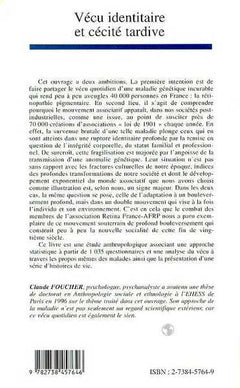 Vécu identitaire et cécité tardive