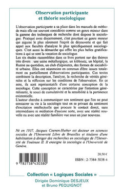 Observation participante et théorie sociologique