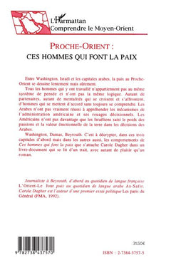 Proche-Orient : ces hommes qui font la paix