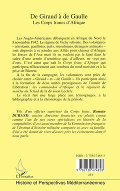 Giraud (de) à de Gaulle: Les corps francs d'Afrique