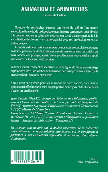 Animation et animateurs